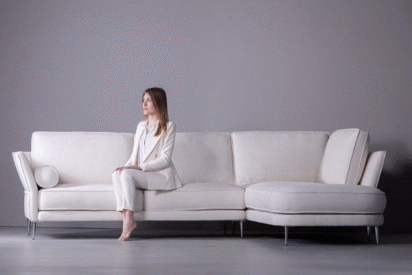 GALAXY: divano artigianale con chaise longue